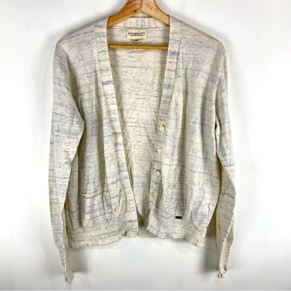 Denim & Supply Ralph Lauren 100% Cotton Full Button Up Down Cardigan Sweater